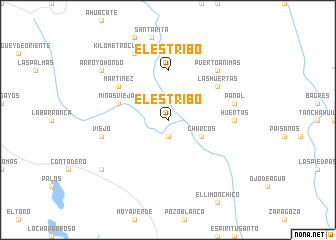 map of El Estribo