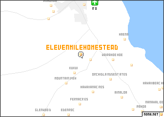 map of Elevenmile Homestead