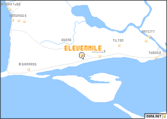 map of Eleven Mile