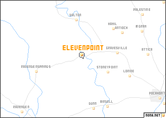 map of Elevenpoint