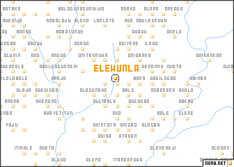 map of Elewu Nla