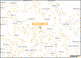 map of Elezovići