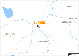 map of El Fahs