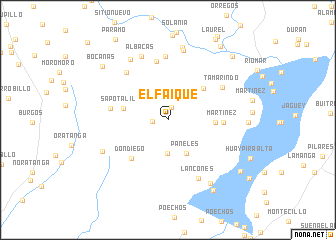 map of El Faique