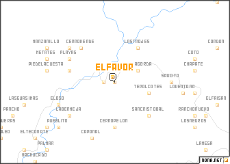 map of El Favor