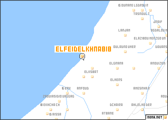 map of El Feïd el Khnabib