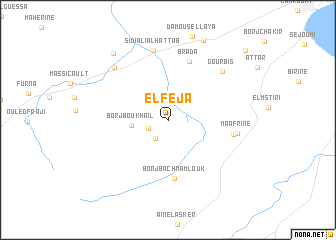 map of El Feja