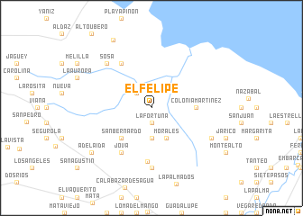 map of El Felipe