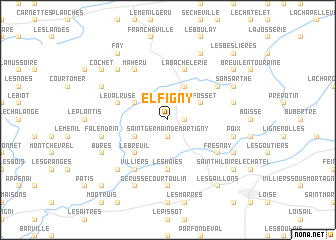 map of Elfigny