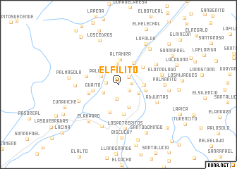 map of El Filito