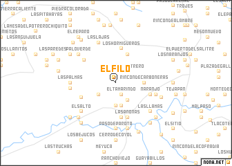 map of El Filo