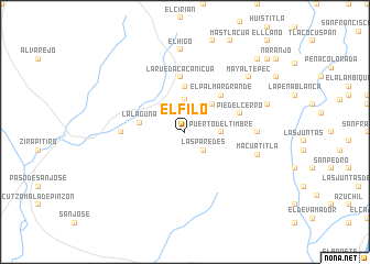 map of El Filo