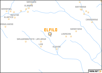 map of El Filo