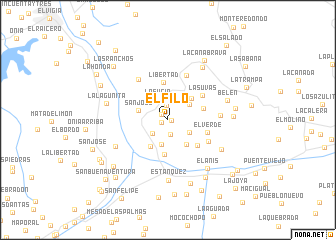 map of El Filo