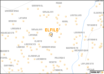 map of El Filo