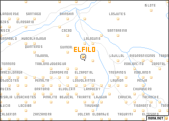 map of El Filo