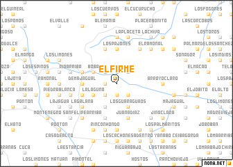 map of El Firme