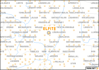 map of El Fite