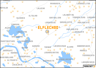 map of El Flechao