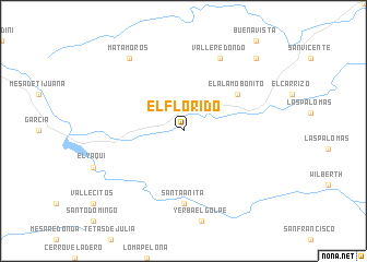 map of El Florido