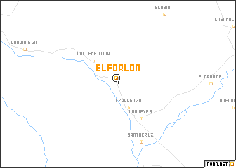 map of El Forlón