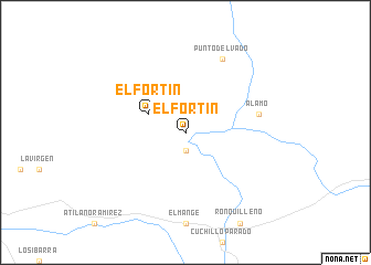 map of El Fortín