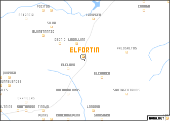 map of El Fortín