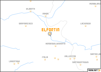 map of El Fortín