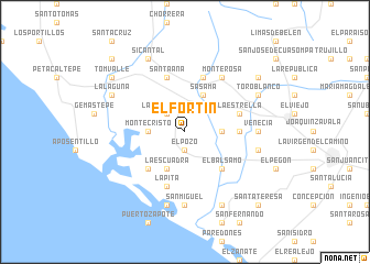 map of El Fortín
