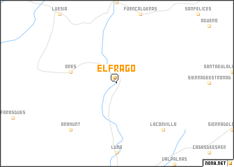 map of El Frago