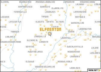 map of El Frentón