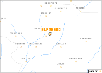 map of El Fresno