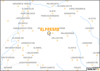 map of El Fresno