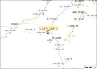 map of El Fresno