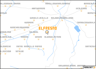 map of El Fresno