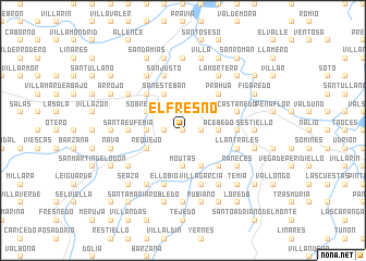 map of El Fresno