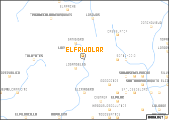 map of El Frijolar