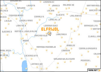 map of El Frijol