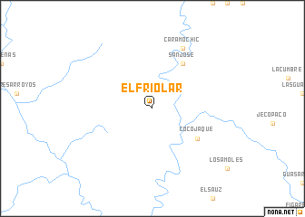 map of El Friolar