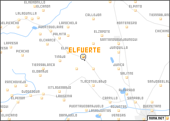 map of El Fuerte