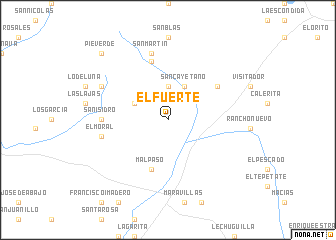 map of El Fuerte