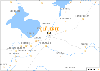 map of El Fuerte