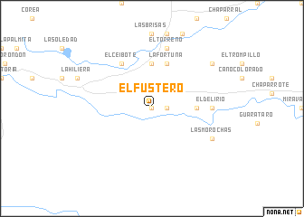 map of El Fustero