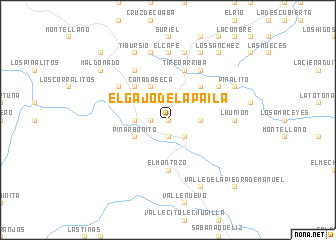 map of El Gajo de la Paila