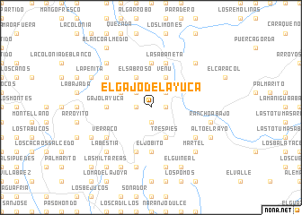 map of El Gajo de la Yuca