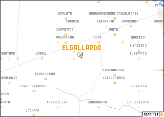 map of El Gallardo