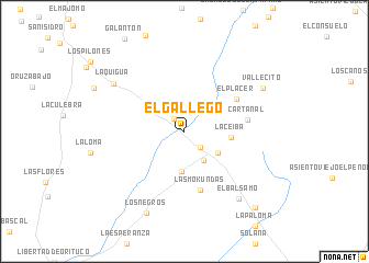 map of El Gallego