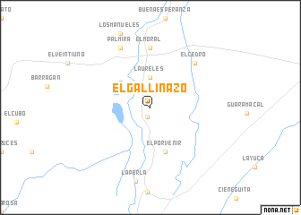 map of El Gallinazo