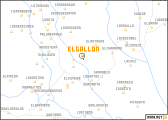 map of El Gallón