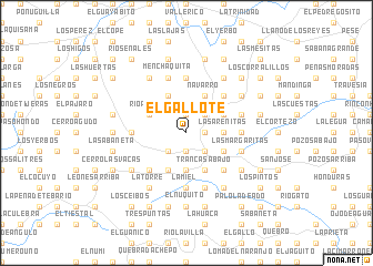 map of El Gallote